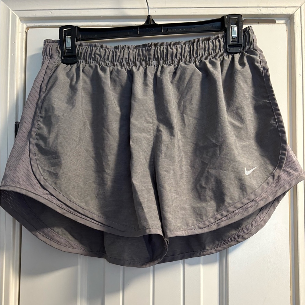 Nike Dri-FIT Running Shorts, Women's Size Large - Gray